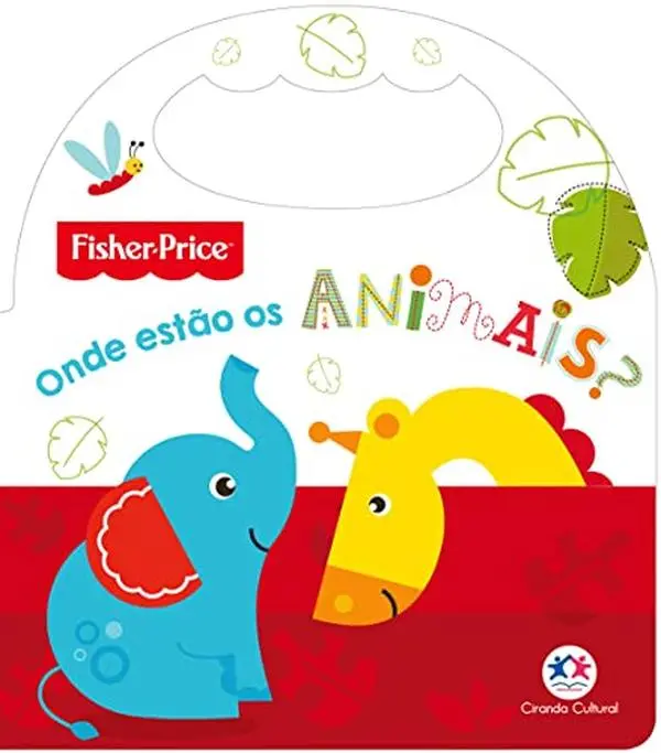 Used Fisher-Price "Onde Estão os Animais?" Book - Brazilian Portuguese, Ciranda Cultural, Good Condition, Family & Kids Literature, 0.44 lbs