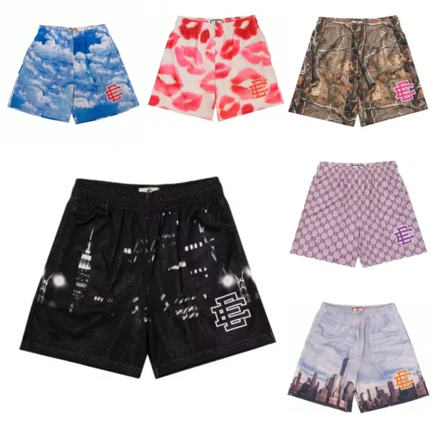 EE Basic Shorts Men's Casual Shorts Fitness Sports Pants Summer Gym Workout Men Women Classic GYM Mesh Shorts