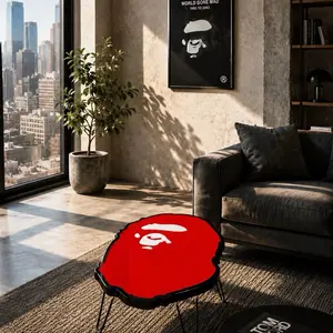 Red Bape Ape Wall Art Table