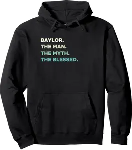 First Name Shirt | BAYLOR - The Man Myth Blessed Christian Pullover Hoodie - Allanmarad Shop 95B0BGJQ4HLL