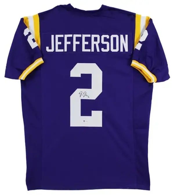 LSU Justin Jefferson Purple Jersey
