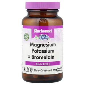 Bluebonnet Nutrition Magnesium Potassium & Bromelain, 120 Vegetable Capsules