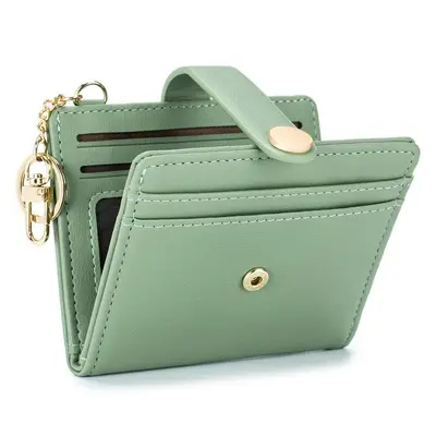Women Leather RFID Blocking Card Holder Slim Small Dominican Women Leather RFID Blocking Card Holder Slim Small Dominican