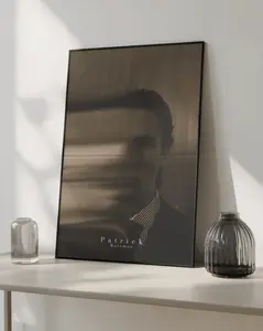 Patrick Bateman Blurry Aesthetic Poster, American Psycho Movie Art Print