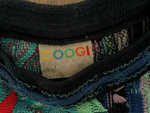 COOGI Authentic Vintage Retro Multicolor Hand Sewn Australian Sweater