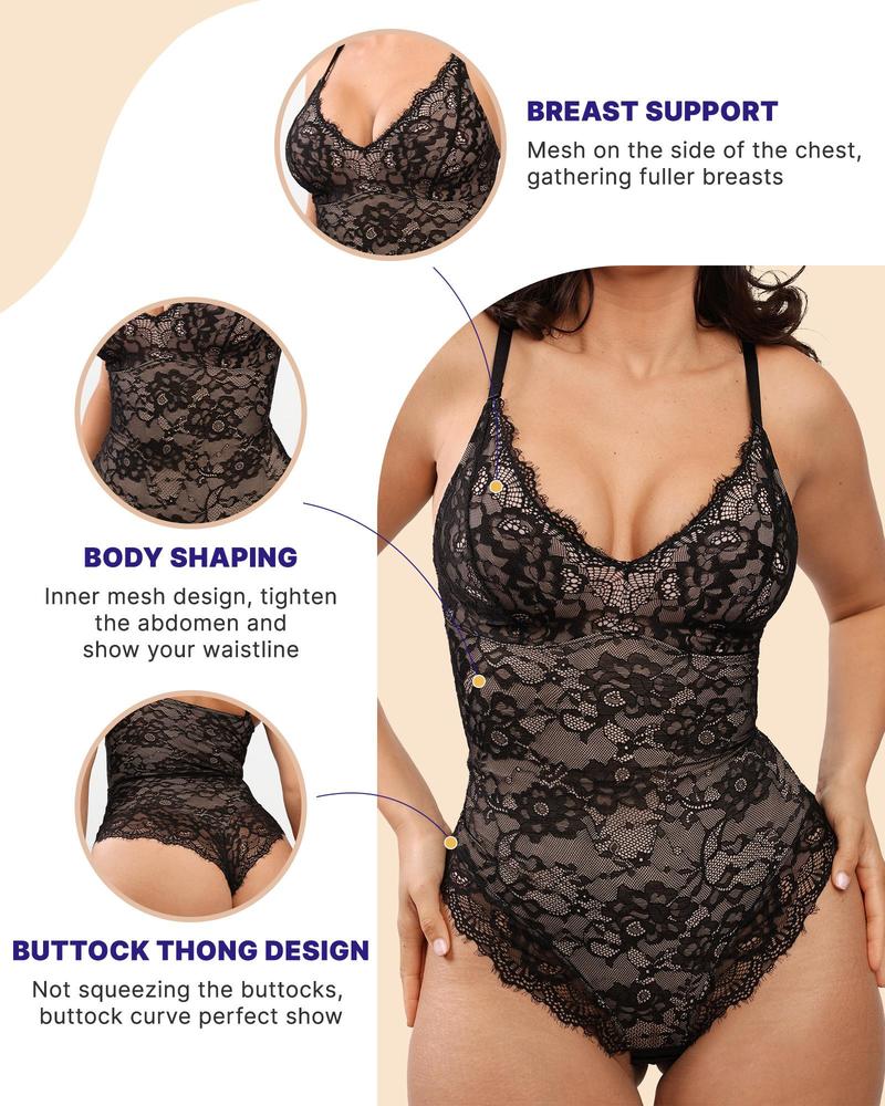 Shapellx AirSlim Lace Smooth Firm Control Full Body Shapewear Womenswear Sales Shapellx AirSlim Lace Smooth Firm Control Full Body Shapewear Womenswear Sales