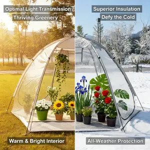Large Pop-Up Bubble Tent with Screen Room | Plant Protection Cultivation Tents, Sports Tents for Cold Weather, Outdoor Clean Camping Tents, Suitable for Plant Cultivation, for cold Protection, Event Viewing, Hiking, Fishing, Camping, Sealed Floors