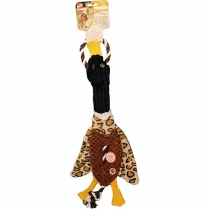 212 MAIN 23 in. Skinneeez Tugs Duck Shape Dog Toy - Cotton Rope, Assorted Colors, Durable Interactive Chew, Play-Stimulating Ethical Pet Supply for Medium-Large Dogs, Durable Chew