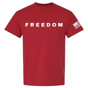 America Flag Freedom T-Shirt/Sweatshirt/Hoodie, Patriotic Free Speech Tee 2nd Amendment Shirt Turning Point USA Support Graphic Top Casual Unisex Made in USA, Printed Tee
