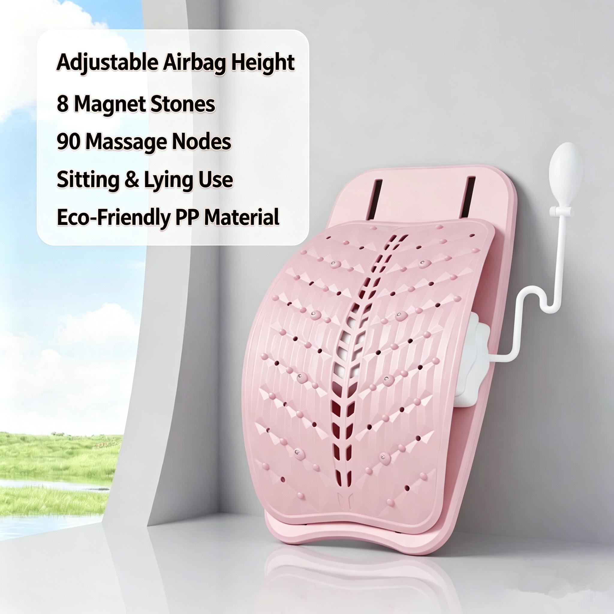 Arched Back Stretcher - Adjustable, Lightweight Arch Shape Fitness Gear, Ergonomic Posture Aid Corrector with Acupressure, Waist Support for Adult Fitness, Lower-Back Soothing, Spinal Alignment, Muscle Relaxation