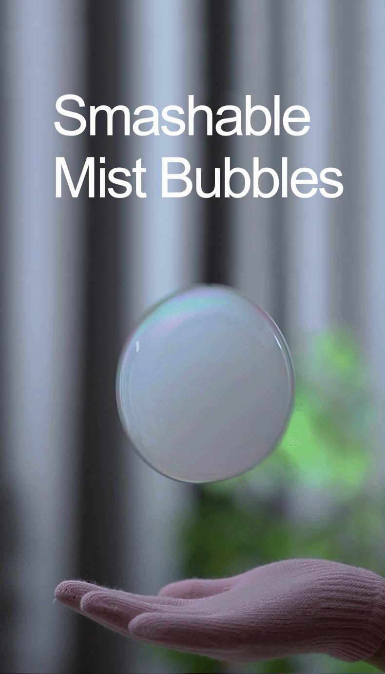 Mist Bubble Machine for Kids – Elastic Bubble Fog Wand, Smoke Bubble Sword, Interactive STEM Toy with Lights & Music, Parent-Child Fun, Outdoor Summer Play, Birthday Gift for Boys & Girls