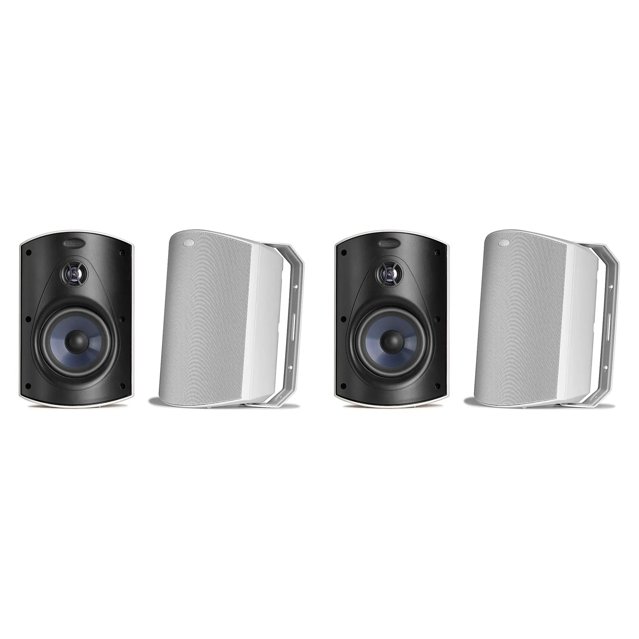 Polk Audio Atrium 6 White Aluminium Outdoor Speakers Bundle