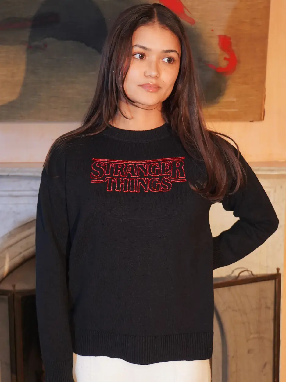 "stranger things logo"  Maxine Sweater