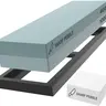 Sharp Pebble 400/1000 Whetstone Knife Sharpening Stone Set, Dual Grit 400 1000 Sharpening Stone with Non-Slip Rubber Base and Flattening Stone, Knife Sharpener Stone for Repairing Very Dull Knives and Tools