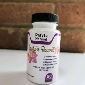 Patytu Natural Lady's Secret Energy and Vitality Support 60 Capsules for Balance Comfort Firmness.
