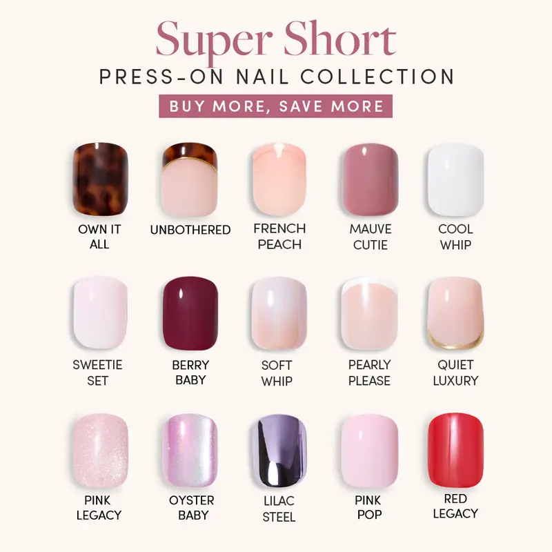 Glamnetic Super Short Press-On Nail Collection