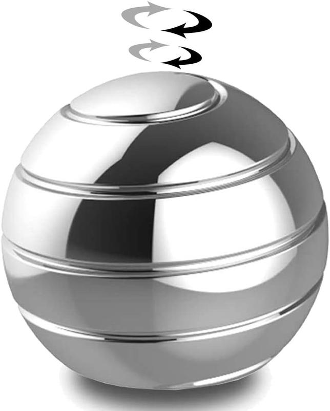 Kinetic Desk Toys,Full Body Optical Illusion Spinner Ball,Gifts for Men,Women,Kids 1.5" Size ().