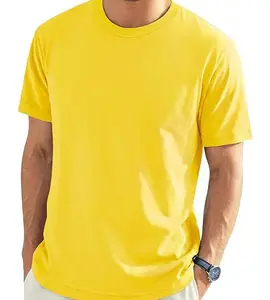 EKLENTSON Men's Cotton Crewneck T-Shirts Short Sleeve Plain Tee Moisture Wicking Casual Tshirts Solid Color