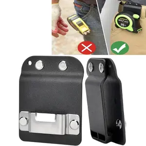 Tape Measure Holder Belt Clip, Tool Belt Hook Tape Bag, Fits 2 Inch Belt, Portable Tool Storage, Tool Organizer, Construction Home Renovation