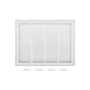 VEVOR Return Air Filter Grille, Fits W24 x H18 Inch Duct Opening, Filter Not Included, Return Air Vent Cover for Wall, Powder-Coated Steel Return Air Grill Detachable Face/Door for 1 inch Filters
