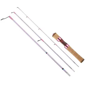 Haodun Full Fuji O-Ring 4-Section Micro Lure Rod XUL Ultra-Soft Casting Rod 1.43m Falling Cherry Blossoms Fiberglass Rod for Ayu Fishing Tackle Kit sportifs lures packaging