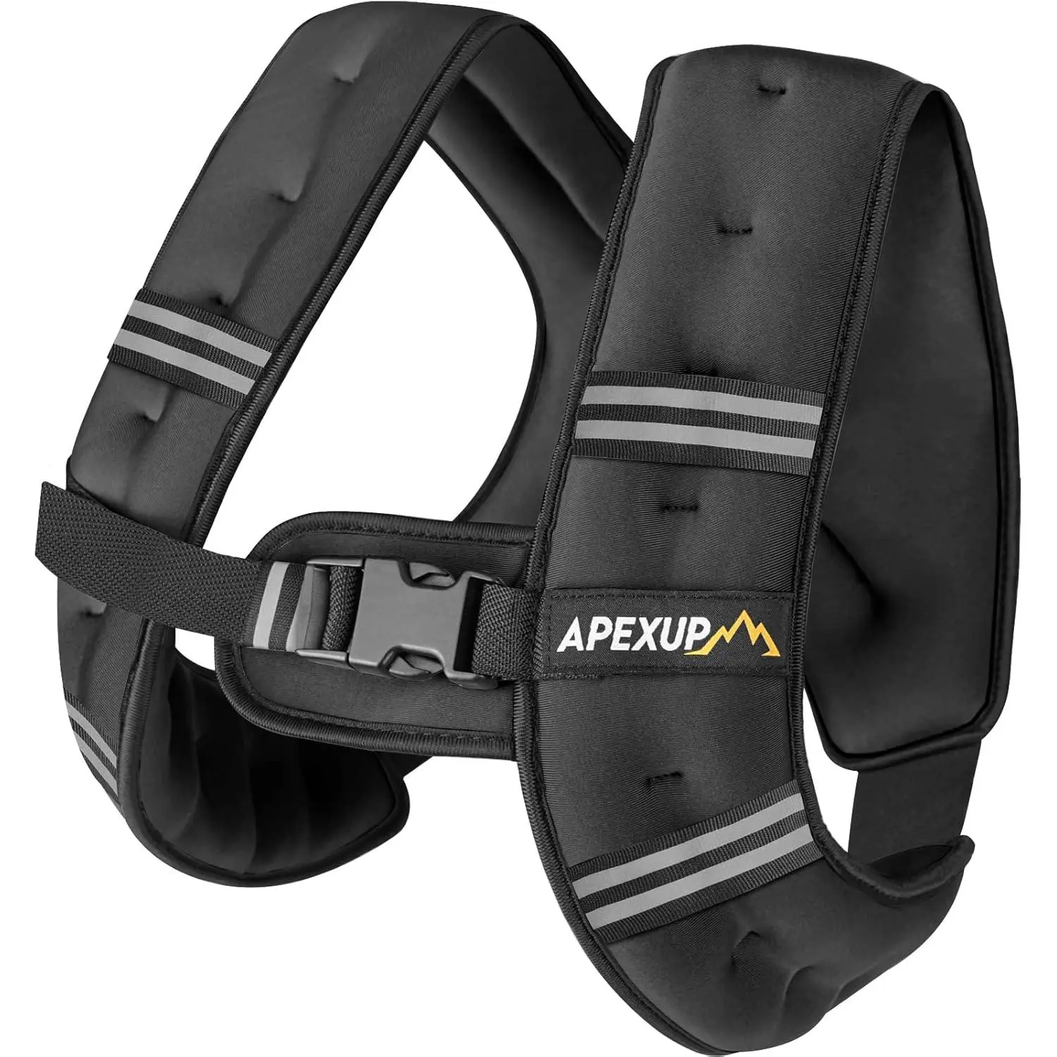 Weighted Vest Men 5lbs/10lbs/15lbs/20lbs/25lbs/30lbs Weights with Reflective Stripe, Weighted vest for Women Workout Equipment for Strength Training Running