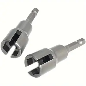Slotted hexagonal handle 65mm long electric screwdriver socket wrench non-magnetic butterfly hole socket 12mm butterfly socket