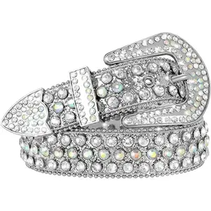 Fashion BB Simon Shiny Diamond Belt for Women And Men with Bling Rhinestones Black Blue White Multicolour Birthday Gift Idea