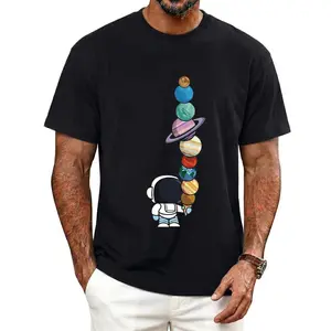 Men's/Women's Clothes Galaxy Print Round Neck Tee,  Casual Street Fashion, Going Out Outfit, Casual Regular Fit Short Sleeve Crew Neck T-Shirt for Summer, Men's/Women's Top for Daily Wear