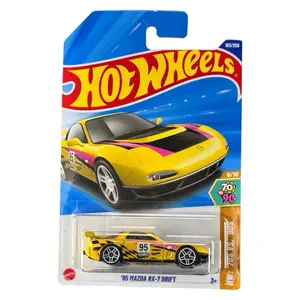 Hot Wheels ‘95 Mazda RX-7 Drift Yellow Mainline 163/250