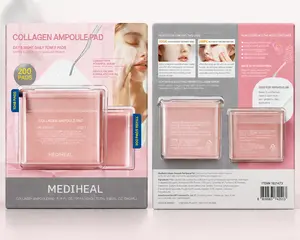 Mediheal Collagen Ampoule Pad Set 100 Pads & 100 Pad Refill, Day & Night daily Toner Pads, loaded with powerful serum, korea skincare Facial