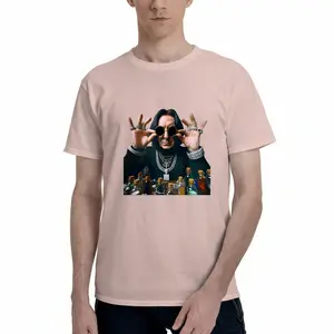 T Shirt Black Professor Snape With Sunglasses And Potion Bottles Harry Potter Themed Casual Wear For Fans And Everyday Use