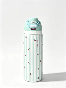 Owala FreeSip 32oz Striped Cherry Printed Portable Water Bottle, Leakproof Stainless Steel Cup, BPA Free, Great For Kids, Daily Fitness, Outdoor Activities, Travel And Gifting fathersdaygift