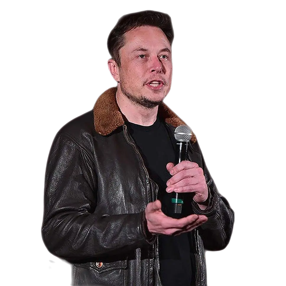 Elon Musk Shearling Leather Jacket For Winter Dark Brown