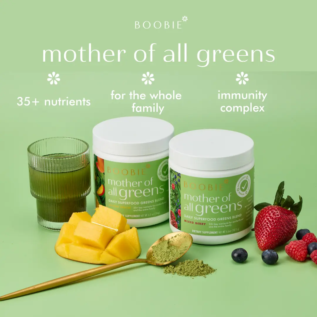 Mother of All Greens Daily Superfoods and Greens Powder (30 Servings) - 35+ Essential Vitamins and Nutrients for Moms & Families - Vegan, Gluten Free, & Sugar Free