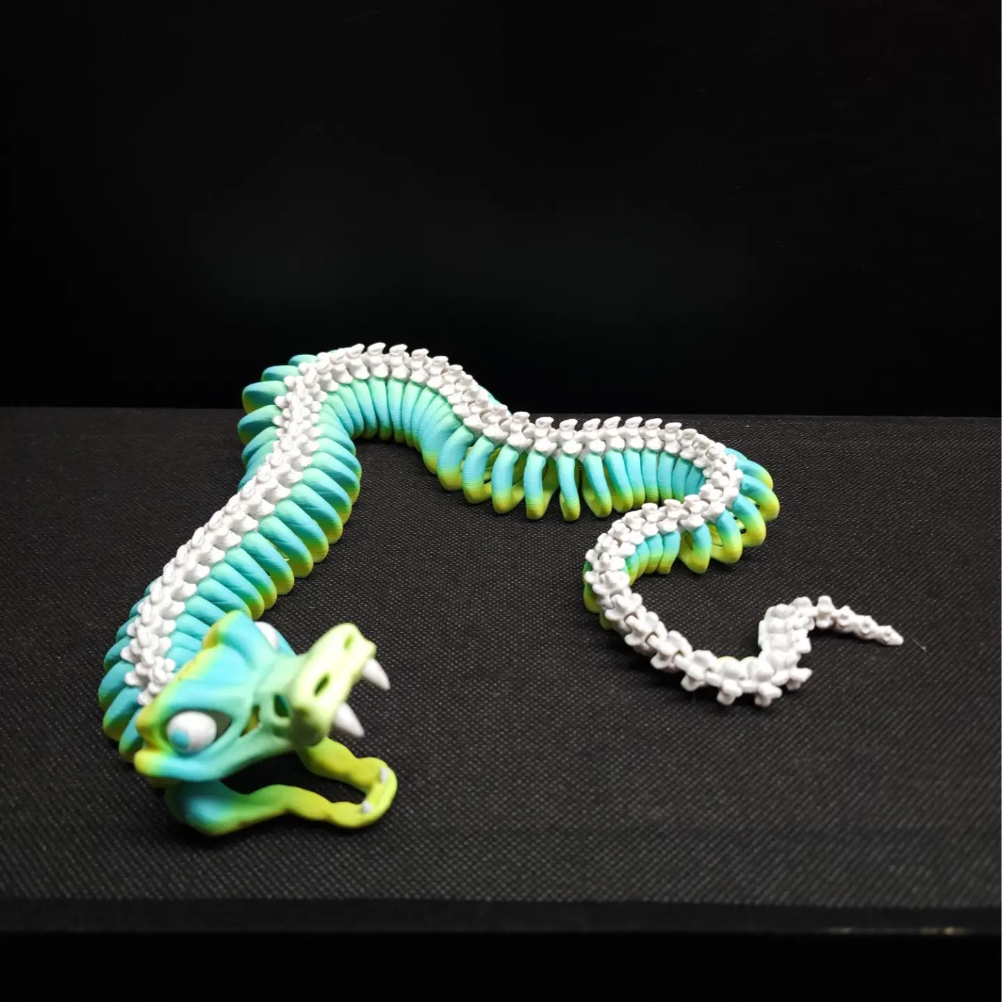 Articulated Skeleton Snake Figurine Collectible