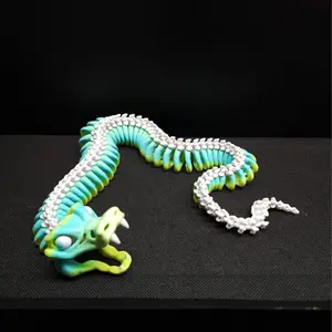 Articulated Skeleton Snake Figurine Collectible