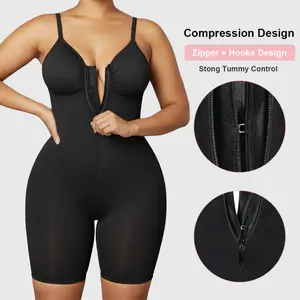 SCULPT-GLAM Shapewear for Women Tummy Control Bodysuits Zip-Up Comfort Ultra Stretch Fabric Customizable Fit Breathable Mesh Design Comfortable Fit