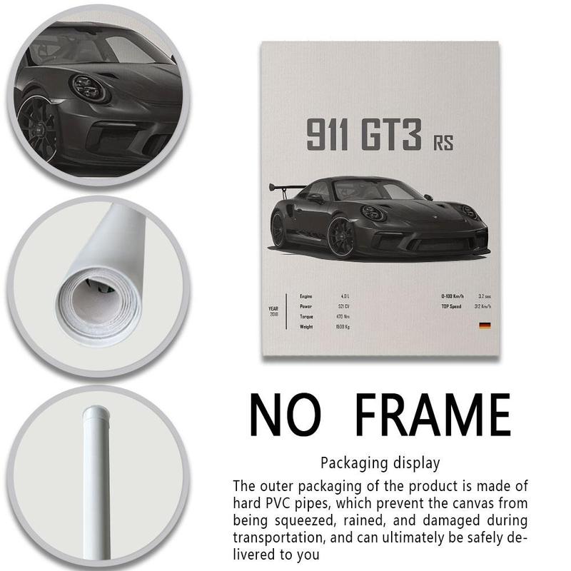 Canvas Print Art Modern Fashion Style Cool Car Racing Samurai Creative Room Decor Wall Poster Living Room Bedroom Office School Gift