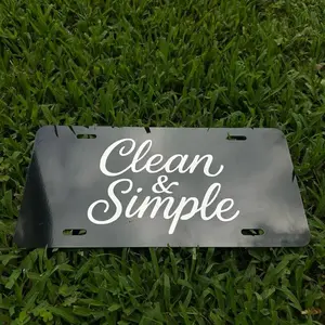 [SALE 50%] Clean and Simple Front License Plate 12x6 in Simple Design for Your Needs