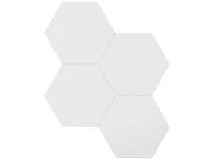6 in Teramoda Powder Hexagon Glossy Pressed Glazed Ceramic Tile