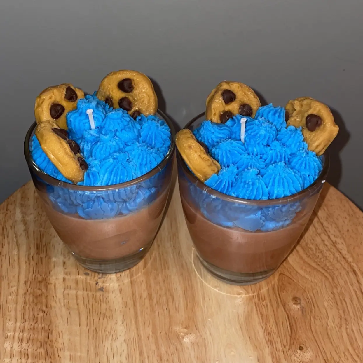 Blue Cookie Monster Candle Blue Cookie Monster Candle