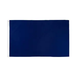 Navy Blue Solid Polyester Flag - 2x3ft Dye Sublimation Banner with Header Tape for Home, Festive Party Backdrops