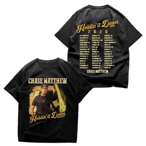 Chase Matthew Holdin' it Down Tour 2026 T-Shirt, Unisex Cotton Tee