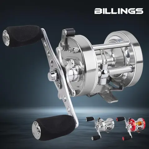 BILLINGS BF40-60 Series Baitcasting Fishing Reel, 6+1BB 5.2:1 High Gear Ratio Smooth Freshwater & Saltwater Casting Reels Surf Trolling Reel with Aluminum Spool, Fishing Accessories, Fishing Equipment, Fishing Tools, Fishing Stuff