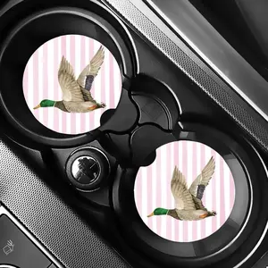 Mallard Wild Duck Hunting Car Coasters 2.75 inches - Perfect for Car Accessories and Decor