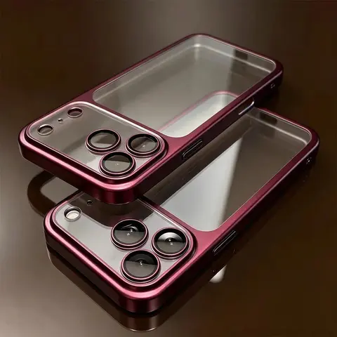 Transparent Matte Finish TPU Wireless Charging Protective Case for iPhone 17-16-15 Plus-15-14-13-12, Luxury Flexible Silver Sleek Touch Cover, Ideal Gift for Gadget Lovers, Mobile Device Accessories