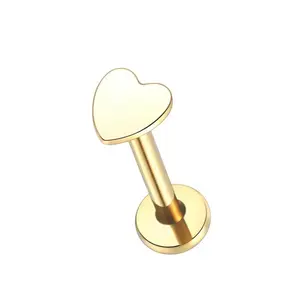 Small Heart Gold Solo Stud