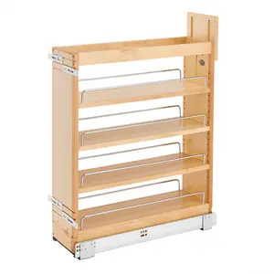 Rev-A-Shelf 7.25 Inch Pull Out Kitchen Cabinet Organizer Soft-Close, 448-BCSC-6C