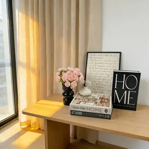 Set of 3 Decorative Books, Stackable Faux Book Coffee Table Decoration, Home Decor Fake Books for Aesthetic, Cafes, Hotels, Home Office Decoration